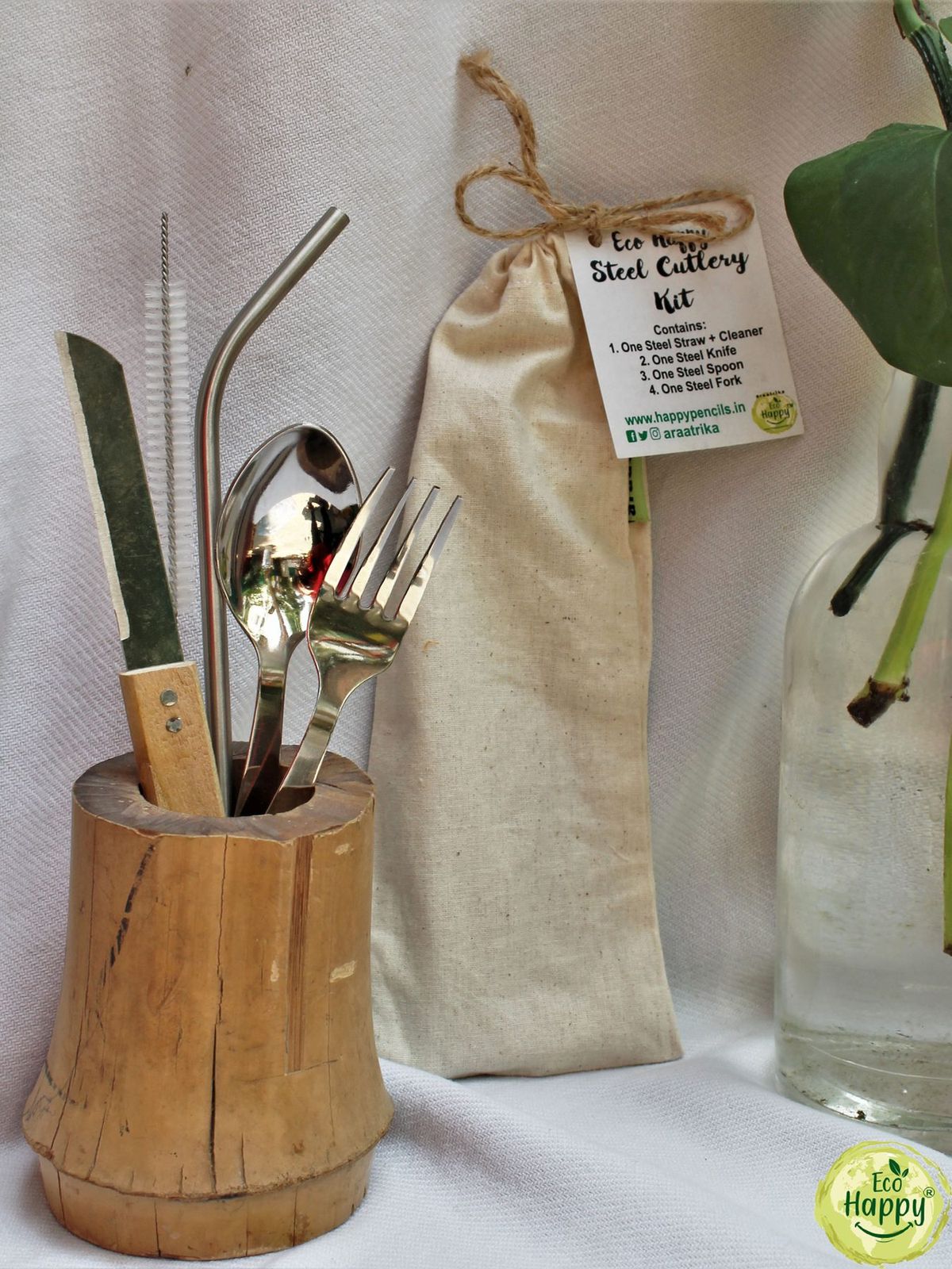 Cutlery Kit, Home & Travel, made in Pune by Eco Happy