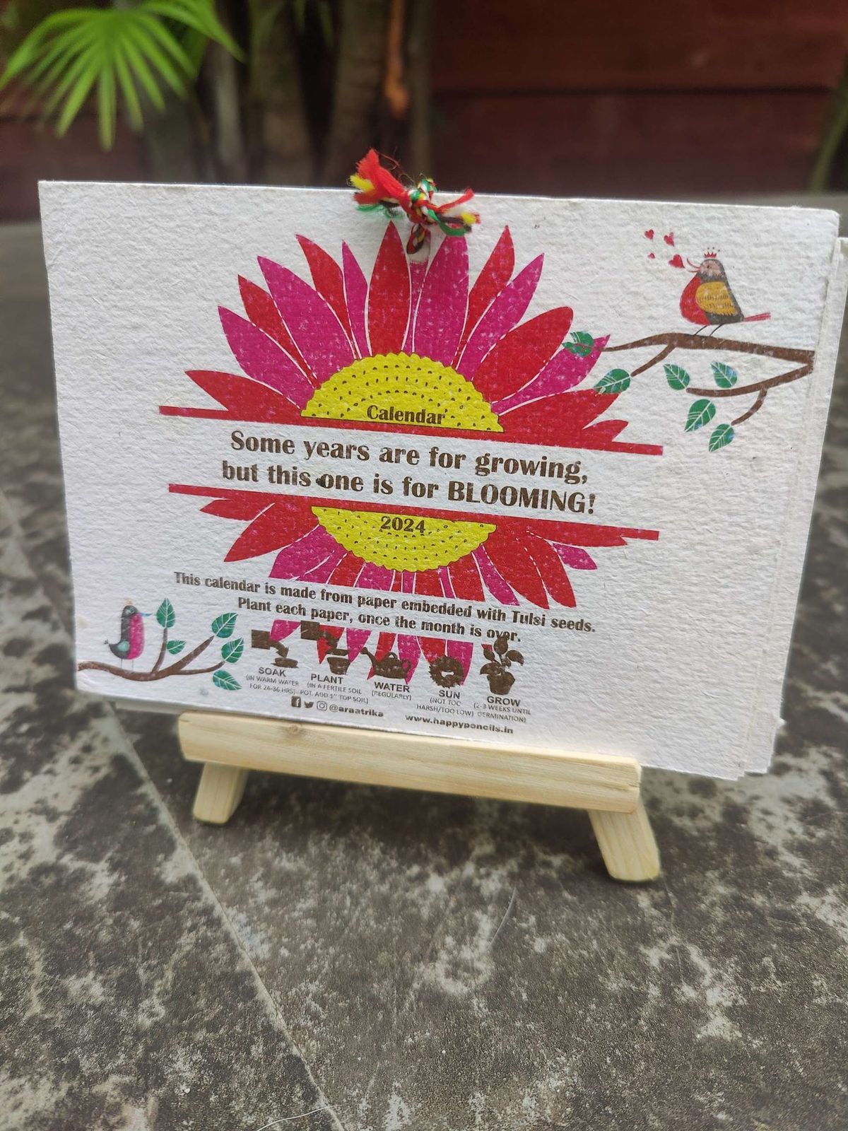 Desk Calendar 2024, Calendars, made in Pune by Eco Happy