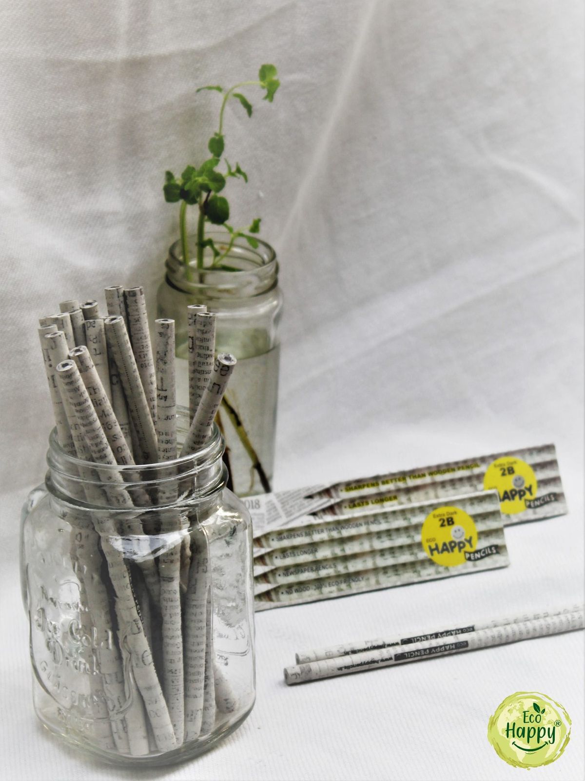 Pencil Box - Set of 2 boxes, Seed Pencils & Pens, made in Pune by Eco Happy