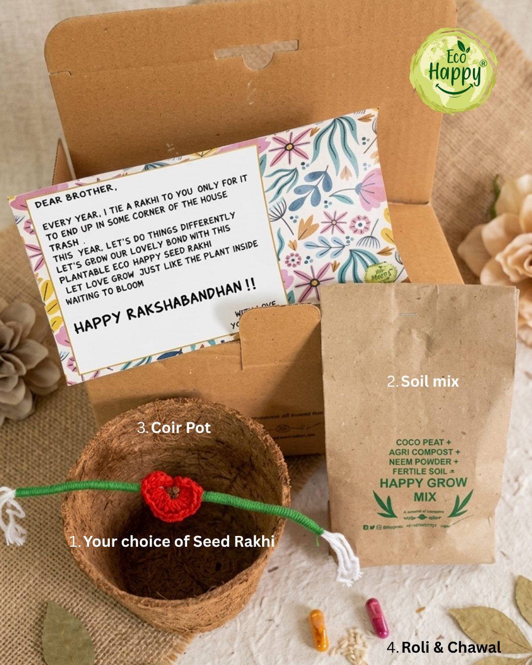 Eco Seed Rakhi festive kit, Festive & Seasonal, made in Pune by Eco Happy