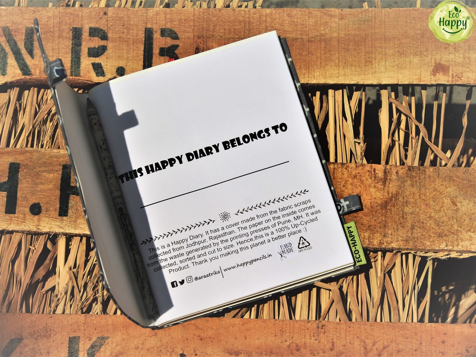 Upcycled Diary - A5 Size, Notebooks, Diaries & Planners, made in Pune by Eco Happy
